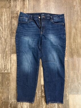 Old Navy Indigo Mid-Rise Straight Jeans